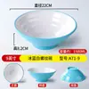 Vajilla Nórdica de Melamina Tazón de Sopa de Fideos Caracol de Dos Tonos Tazón Comercial de Plástico para Fideos de Arroz con Carne Ramen