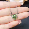 Venta al por mayor de fábrica Popular Pulsera de Diopsido Natural con Incrustaciones de Plata S925 Piedra Principal 3*5 Joyería de Lujo Venta Directa de Fábrica