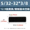 Tornillos de Fijación con Cabeza Avellanada Estándar Británico y Americano Grado 12.9, Tornillos Sin Cabeza de Allen, Tornillos de Fijación para Máquina 2 # 4 # 1/4