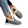 Botas de nieve de suela gruesa de invierno transfronterizas para mujer, forradas con vellón, gruesas, Mao Mao, cálidas, de talla grande, con bolsa de costura transfronteriza, zapatos de algodón para mujer
