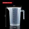 Taza medidora de plástico de alta transparencia para hornear y té de leche, Taza graduada de plástico doméstico de grado alimenticio, Taza medidora comercial de gran capacidad
