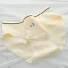 Braguitas de niña cachorra lindas algodón puro transpirables 10A entrepierna extendida antibacteriana tiro medio cubren cadera calzones para estudiante