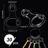 10 Peças Organizador de Linha para Ponto Cruz em Acrílico Transparente Bolsa de Armazenamento para Bobinas de Linha de Costura Padrão de Artesanato DIY