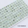 Rhinestones Cuadrados Pequeños para Uñas Dongzhou de 6 mm, Rhinestones 3D Super Brillantes Cuadrados y con Esquinas Redondeadas de Punta Inferior para Decoraciones de Uñas