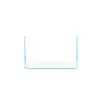 Aquário de Vidro com Cinco Linhas de Cristal Dourado para Uso Doméstico, Aquário Pequeno de Mesa para Sala de Estar, Fornecimento Direto do Fabricante