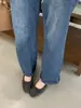 Sapatos Mary Jane Quadrados Retro Franceses Fenglida 2025 Outono para Mulheres, Sapatos de Cor Blocada Únicos, Saltos Altos para Mulheres