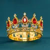 Corona de Cumpleaños Fiesta Transfronteriza Flor Pastel Vacaciones Corona Infantil Tiara Diamante de Gama Alta Redonda Corona Pequeña