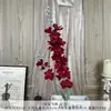 Flor artificial de simulación roja, flor artificial terminada, arreglo floral para boda, flor de paisajismo, sentido avanzado, arreglo floral para sala de estar, adornos