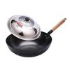 Atacado Wok Tradicional Doméstico Antigo Espessado Antiaderente Sem Revestimento Cozinha Cozimento Universal Fundo Plano Panela de Ferro