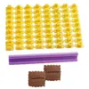 Molde para galletas con sello de símbolo de letras y números en inglés, herramienta para hornear pasteles con impresión de tipos móviles, molde para galletas adecuado