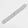 Pulsera de pedrería B138 para mujer, joyería nupcial, pulsera sencilla, regalo de cumpleaños, accesorios de moda europeos y americanos.