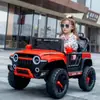 Nuevo Coche Eléctrico Wrangler Tracción en las Cuatro Ruedas Control Remoto Coche de Juguete para Niños Puede Sentarse en Vehículo Todoterreno Grande Coche de Cuatro Ruedas