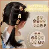 Goma para el pelo de dibujos animados de frutas de verano para niños y niñas, Cuerda para el pelo pequeña tipo 'chirrido', Accesorios para el pelo de alta elasticidad, Diadema