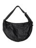 2024 Primavera Nova Plissada Meia Lua Bag Crossbody Bag Grande Capacidade Tote Bag Moda Masculina e Feminina Moda Bolsa de Ombro