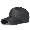 Gorra nueva transfronteriza de tela de camuflaje para hombre, con etiqueta de metal, ajustable, para deportes al aire libre, protección solar, venta al por mayor