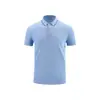 Camisa Polo de Manga Curta para Trabalho 5A Algodão Antibacteriano Tipo Algodão Elástico Algodão de Fibra Longa de Xinjiang Profissional de Negócios Roupa Formal Atacado Listrada
