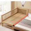 Cama infantil de madera maciza, cama empalmada, cuna, cama empalmada, artefacto, mesita de noche, cama ensanchada, cama individual para niños y niñas