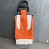 Carrito de Compras Conveniente, Carrito Plegable para Equipaje para Uso en Casa, Carrito Pequeño para Personas Mayores para Subir Escaleras y Viajar
