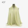 Cachecol Monocromático Amassado de Veludo de Algodão Tr Ring Colorido Puro Transfronteiriço Shawl Baotou Feminino Fabricante Atacado à Vista