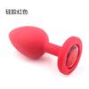 Plug Anal Sexy de Silicone com Diamante, Plug Anal Colorido para Homens e Mulheres, Dilatador Anal, Brinquedo Sexual Alternativo