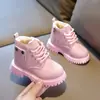 Botas de Algodón para Niños 2026 Estilo Invierno Moda Infantil Botas tipo Martin Estilo Coreano Bebé Espesadas Niñas Cálidas Moda Botines Cortos