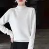 Suéter de Punto Grueso de Lana Pura con Siete Puntos, Cuello Medio Alto, Manga Larga Raglán, Prenda Base Otoño/Invierno 2026
