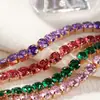 Pulsera de Mujer de Zirconia de 3 mm con Diamantes Completos de Gran Venta, Pulsera de Moda de Lujo Ligero con Temperamento, Joyería de Diseño de Nicho para Celebridades de Internet al por Mayor