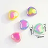 Flores de Coração Coloridas Misturadas Estrelas com Furos Contas Acrílicas de Formato Especial Corrente de Celular DIY Acessórios de Joias Fofos