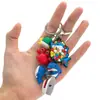 Venta Caliente Dibujo Animado Abejita Tarro de Miel Brocheta Llavero Divertido Figura 3D de PVC Llavero Regalo Pequeño Creativo