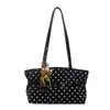 Bolsa de bolinhas fresca, doce e fofa, novo modelo 2026, nicho, texturizada, casual, de grande capacidade, bolsa de ombro de alta aparência