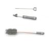 Escova para Mamadeira de Bebê, Escova Esponja de Silicone, Escova para Bico e Canudo de Bebê, Conjunto Cinco em Um, Escova para Limpeza de Garrafas Rotativa 360 Graus
