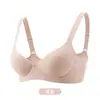 Sujetador de una pieza para mujer, sin costuras, cómodo, push-up, con soporte lateral, cobertura lateral del pecho, ligero, transpirable y antideslizante.