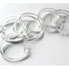 Ganchos de Cortina Transparentes Anéis de Cortina de Chuveiro em Forma de O Anéis Redondos Grandes de Concha de Bolha Gancho de Cortina de Chuveiro de Material PP Fabricante Exportação de Comércio Exterior