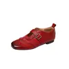 Sapatos Mary Jane de tira única em couro bovino de primeira camada para mulheres, sapatos pequenos de couro, novos para outono e inverno, couro genuíno, salto baixo, corte médio, sapatos de tira única polidos para mulheres