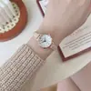 Examen de Servicio Civil Reloj para Mujer de Alto Valor Nicho Lujo Ligero Esfera Pequeña Redondo Retro Silencioso Reloj de Cuarzo Venta al por Mayor