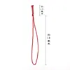 Etiqueta de Producto Terminado Roja de Cuerda Pequeña Anudada a Mano Decoración de Cordón No. Cuerda Trenzada DIY Hilo de Jade 72 Hilos/Paquete de 100 Piezas