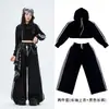 Ropa para niñas de danza jazz, conjunto infantil genial y elegante, disfraz de actuación de street jazz para niñas, ropa de práctica a la moda