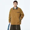 Chaqueta Casual de Trabajo Retro Americana de Primavera con Solapa y Bloques de Color Tendencia 2025 Nueva Tendencia de Chaqueta de Primavera y Otoño