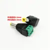 Cabeça macho DC sem solda, cabeça de alimentação tipo garfo de sintonia amarela, plugue DC 5521 macho para terminal de fiação, luz de monitoramento com Conector