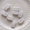 Forma de Crema Creativa de Acrílico Color Sólido con Agujero Pasante y Cuentas Accesorios Cadena para Teléfono Móvil DIY Llavero Materiales Hechos a Mano