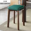 Taburete de Madera Maciza Hogar Banco Pequeño Silla Moderna Simple para Mesa de Comedor Popular Taburete Redondo Apilable Silla de Comedor Taburete Cuadrado Vela Excelente
