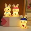 Luz de Noite Desenho Animado de Animal 3D Barraca de Feira da Noite Decoração de Luz de Noite ins Quarto Mesa de Cabeceira Luz de Noite Engraçada de Coelho