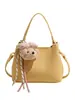 Bolso de mano y bolso cruzado minimalista de color liso, bolso pequeño tipo cubo, nuevo bolso pequeño versátil de estilo coreano de moda 2026 para mujer
