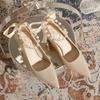 Zapatos de Boda de Tacón Grueso Color Champaña Zapatos de Novia Zapatos de Novia Heroína Vestido de Boda Xiuhe Perla Dama de Honor Puede Usar Zapatos de Tacón Alto Diariamente