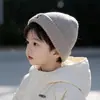 Gorros para Niños para Otoño e Invierno, Cálidos y Gruesos, Sencillo Cortavientos de Punto, Gorro de Lana Unisex para Bebé que Protege los Oídos, Moderno