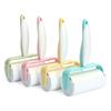 Rolo Removedor de Fiapos Rasgável 10cm Rolo de Papel Adesivo para Poeira Escova de Rolo para Roupas, Removedor de Pelos de Animal de Estimação, Removedor de Fiapos