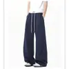 Calça de moletom Maison Margiela cleanfit scimitar masculina outono marca tendência calça americana pesada perna reta perna larga casual calça comprida