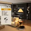 Lámpara de Pie Moderna de Lujo Ligero de Nogal, Mesa Auxiliar Lateral para Sofá de Sala de Estar, Modelo Nuevo Creativo de Diseñador, Artículo de Decoración para Dormitorio