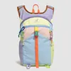Mochila Feminina Design de Nicho Mochila Color Block Dopamina Mochila Leve para Homens para Atividades ao Ar Livre Caminhada Montanhismo Mochila de Ciclismo