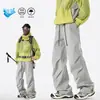 Edição Especial P25 Sem Diferença de Preço Estilo Montanha de Primavera Calça Cargo Ampla Plissada à Prova de Vento Resistente à Água para Homens K5659